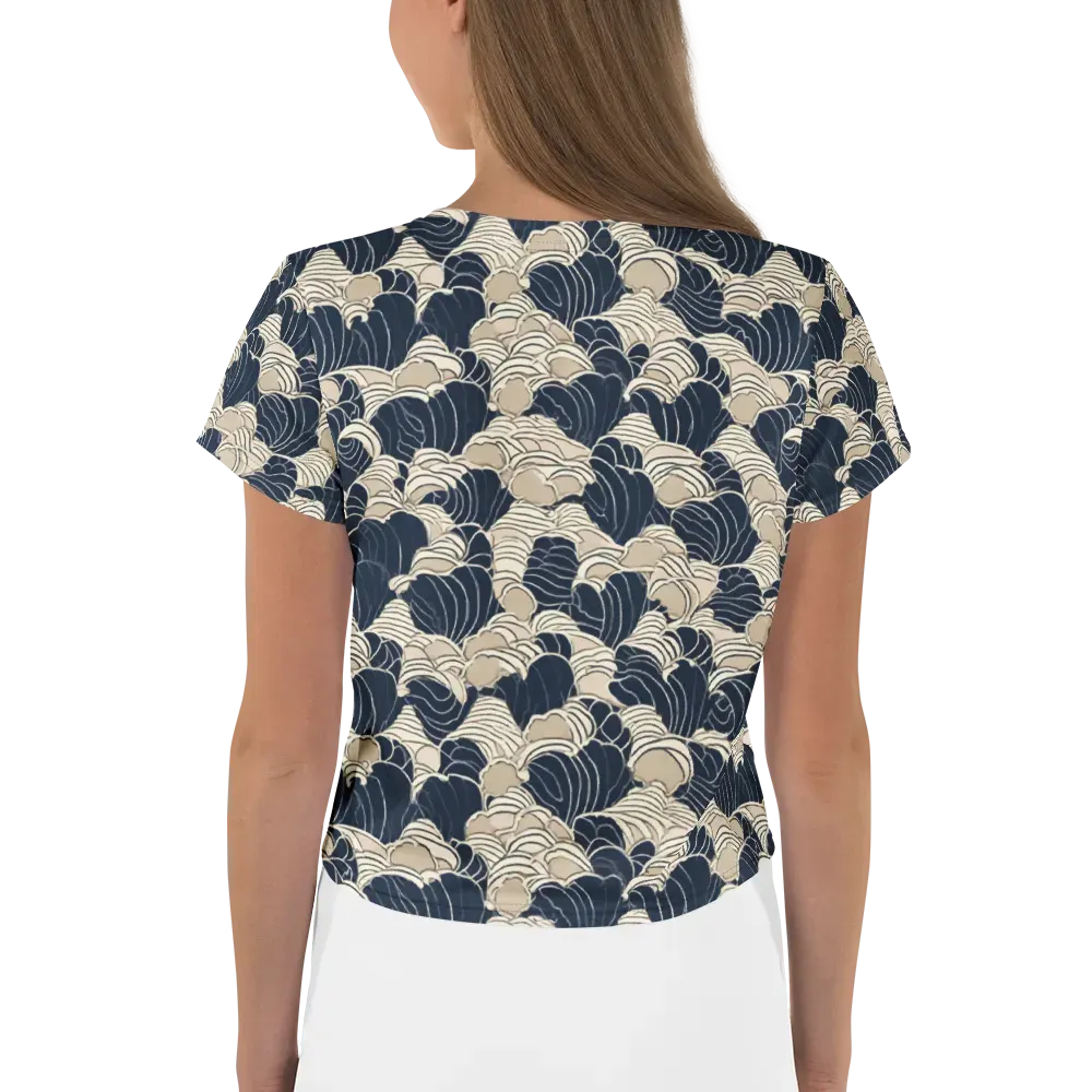 Midnight Conch on Crop Tee — Back