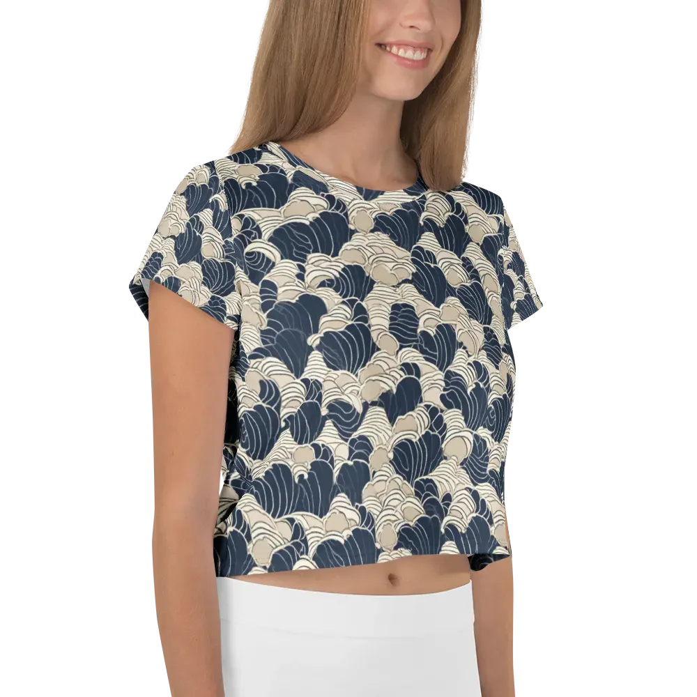 Midnight Conch on Crop Tee — Right