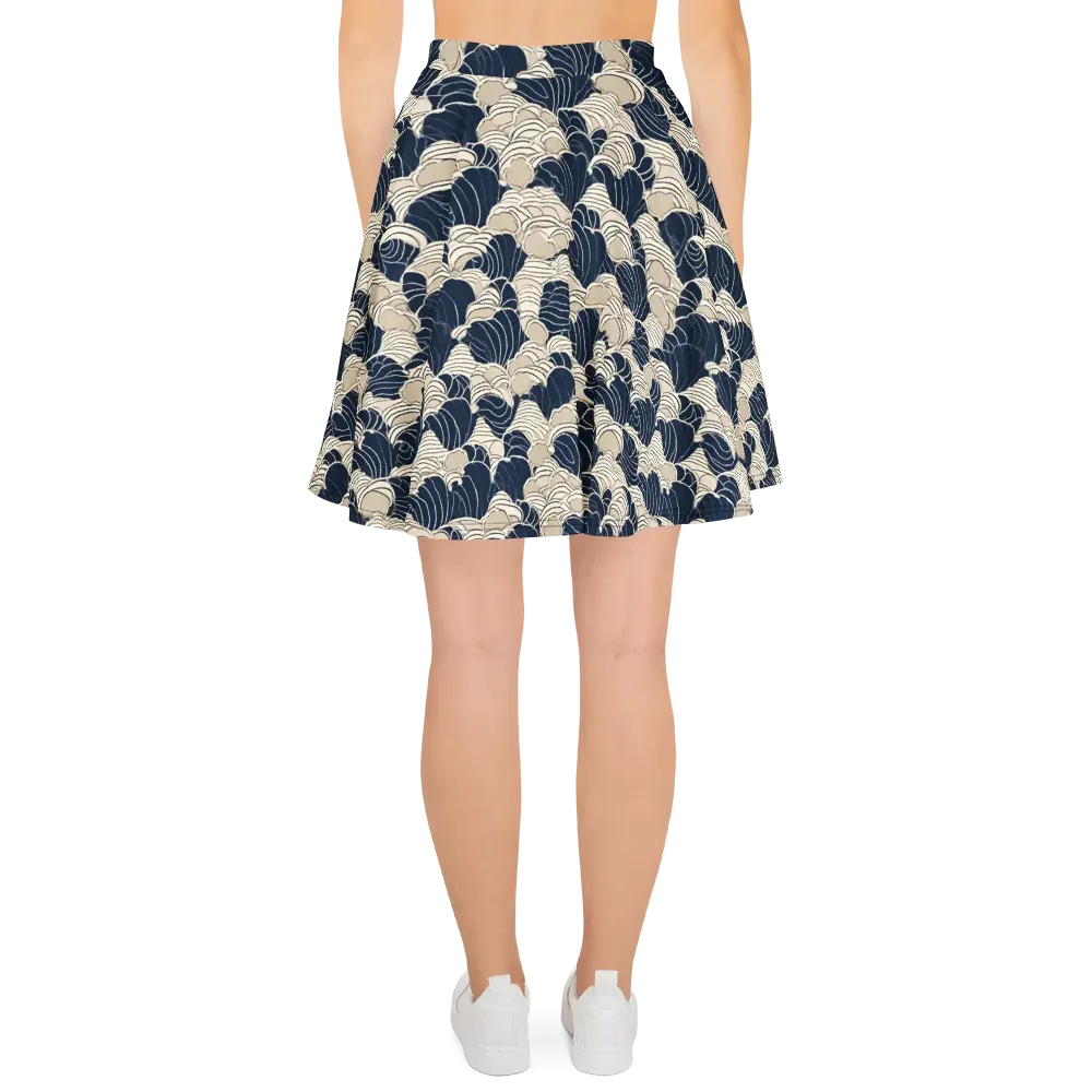 Midnight Conch on Skater Skirt — Back