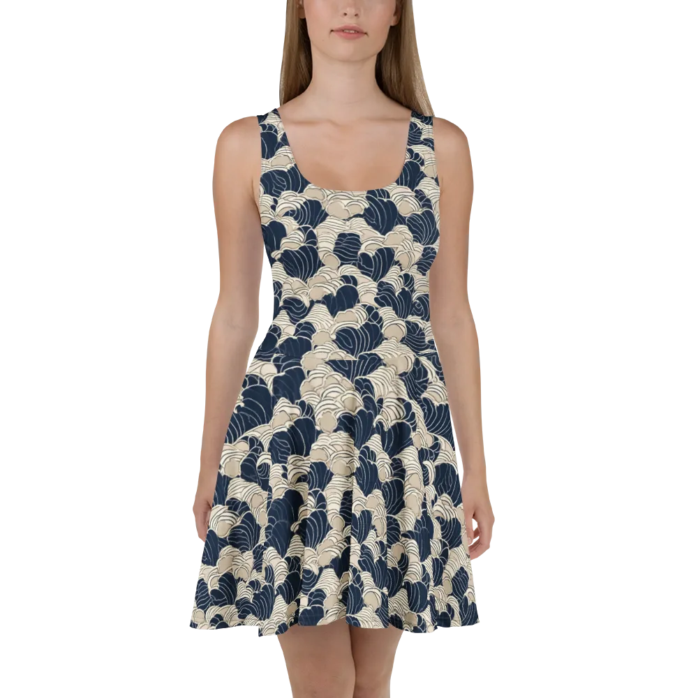 Midnight Conch on Skater Dress — Front