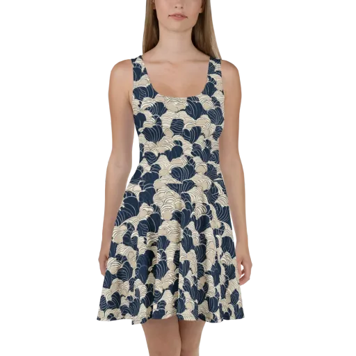 Midnight Conch on a Skater Dress