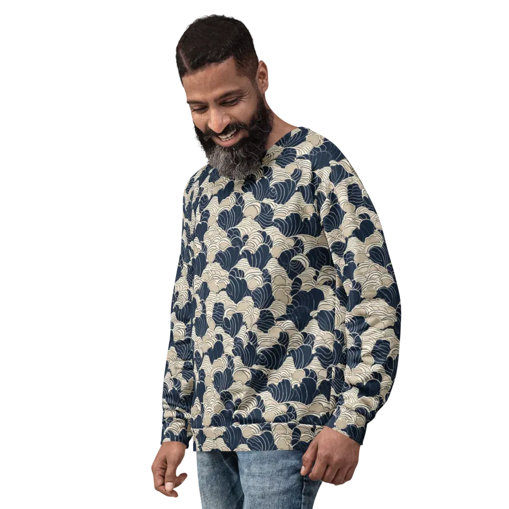Midnight Conch on Sweatshirt — Left Front