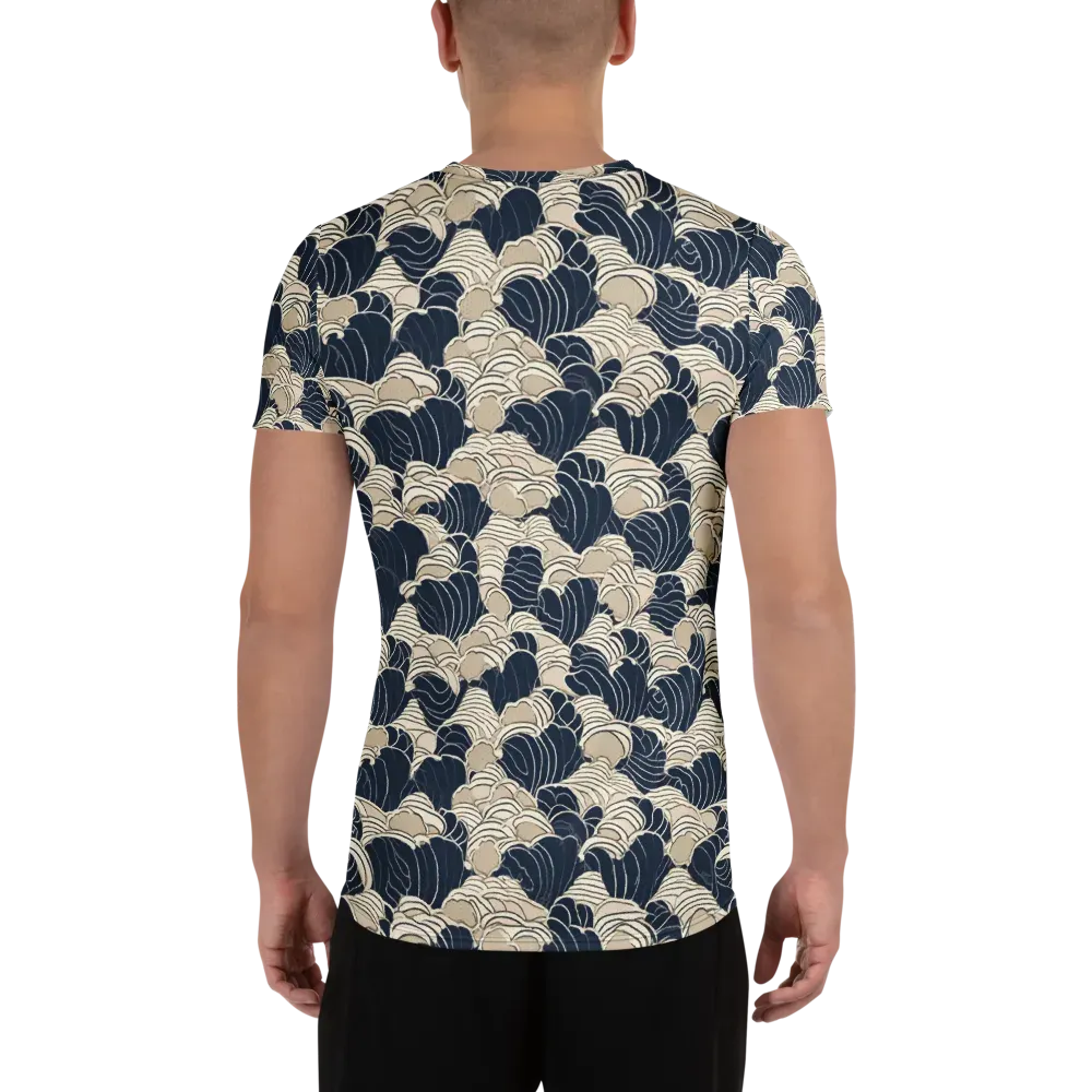 Midnight Conch on Men's Athletic T-Shirt — Back