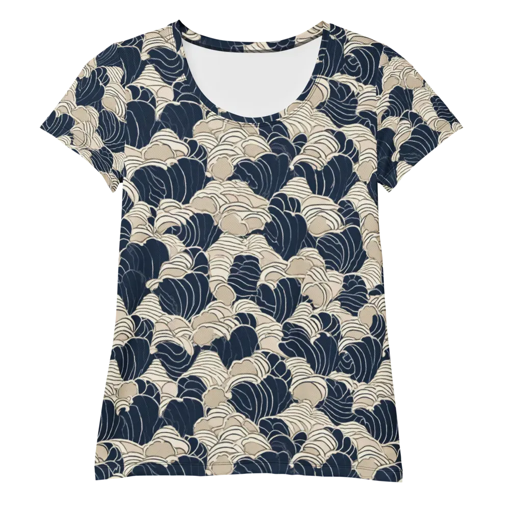 Midnight Conch on Women's Athletic T-Shirt — Front