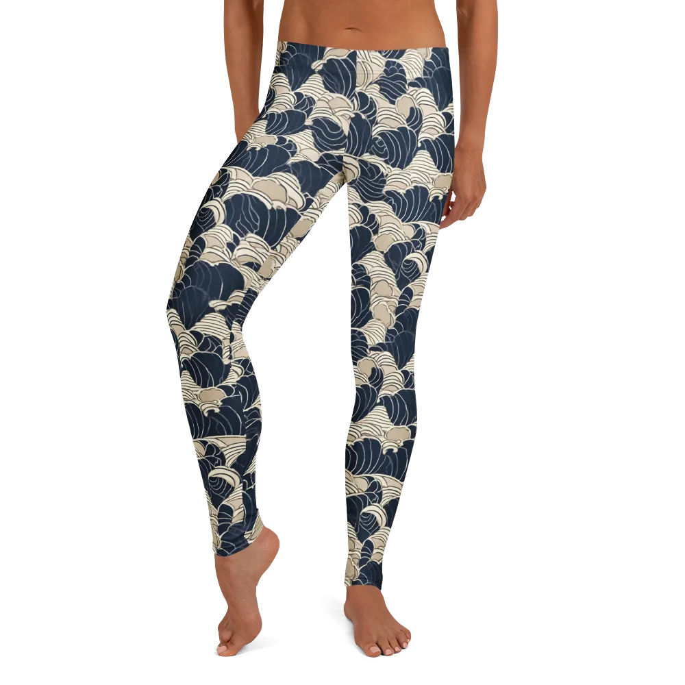 Midnight Conch on Leggings — Front
