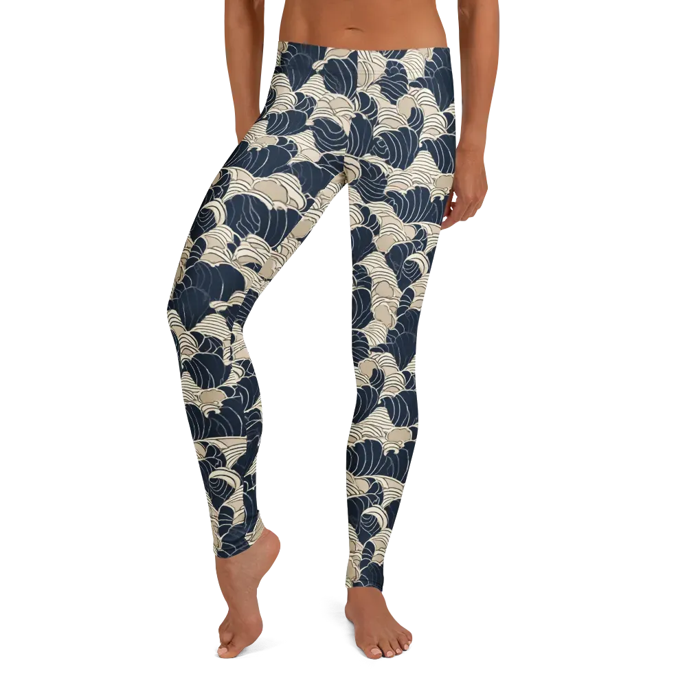Midnight Conch on Leggings — Front