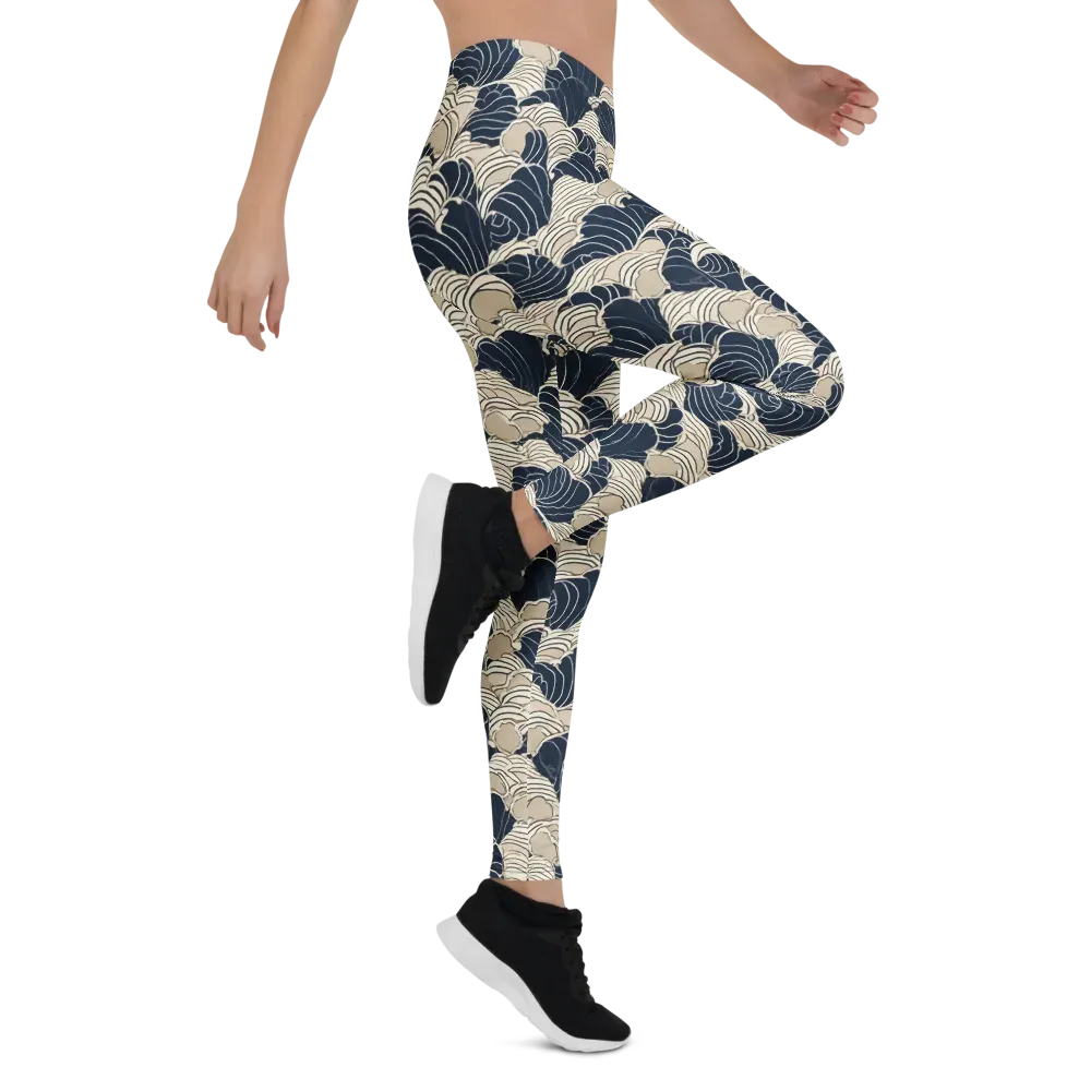 Midnight Conch on Leggings — Right