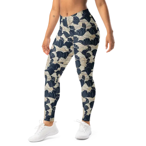 Midnight Conch on a Leggings