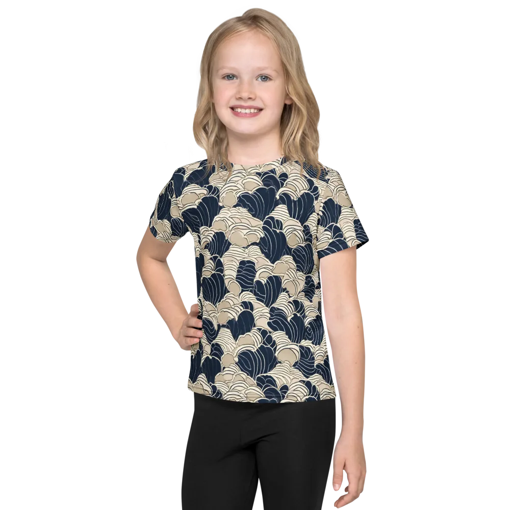 Midnight Conch on Kids Crew Neck T-Shirt — Front