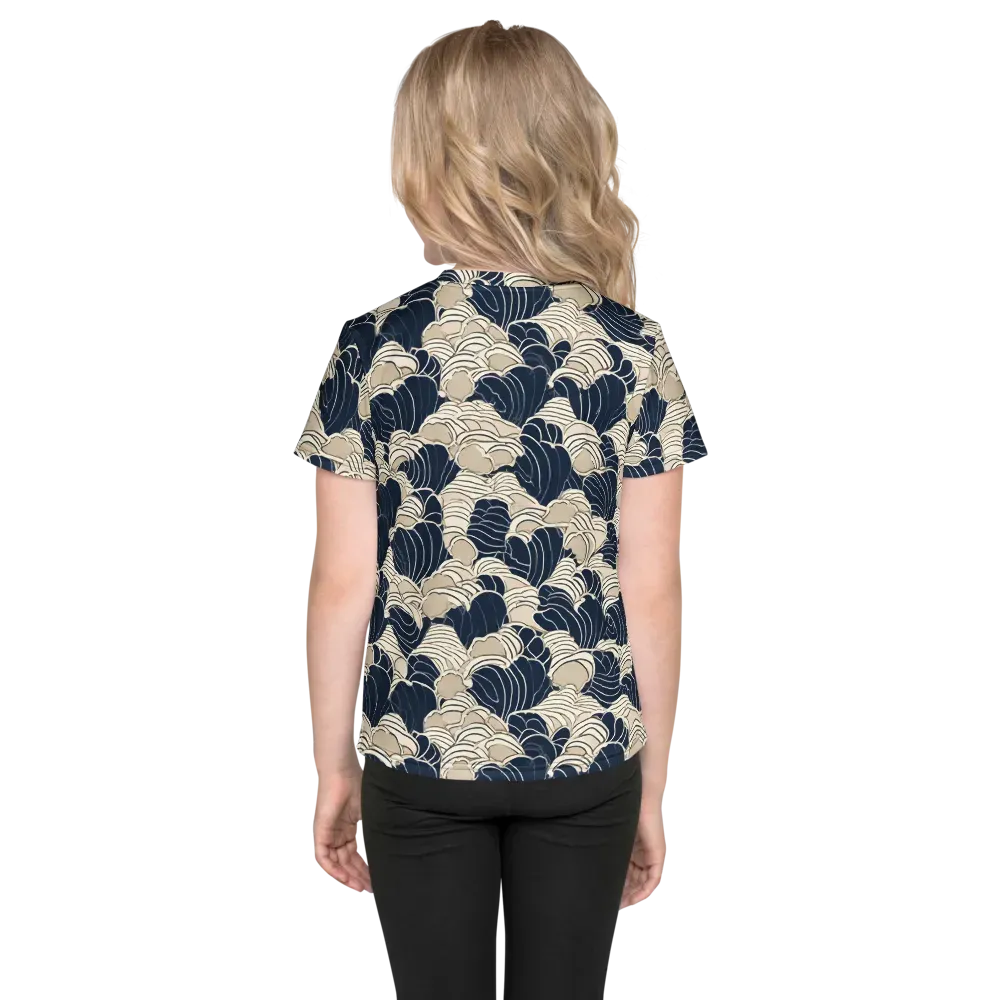 Midnight Conch on Kids Crew Neck T-Shirt — Back