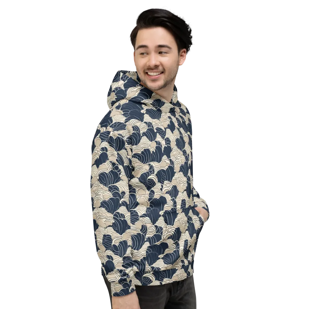 Midnight Conch on Hoodie — Right