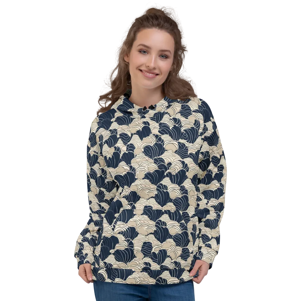 Midnight Conch on Hoodie — Front
