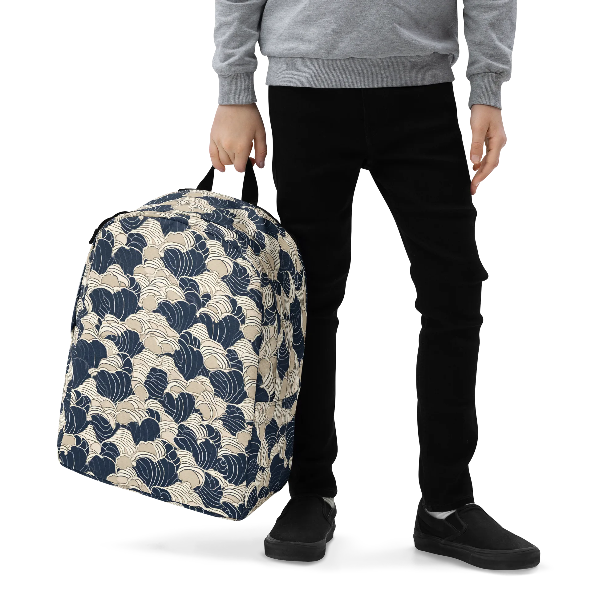 Midnight Conch on Minimalist Backpack — Zoomed-in