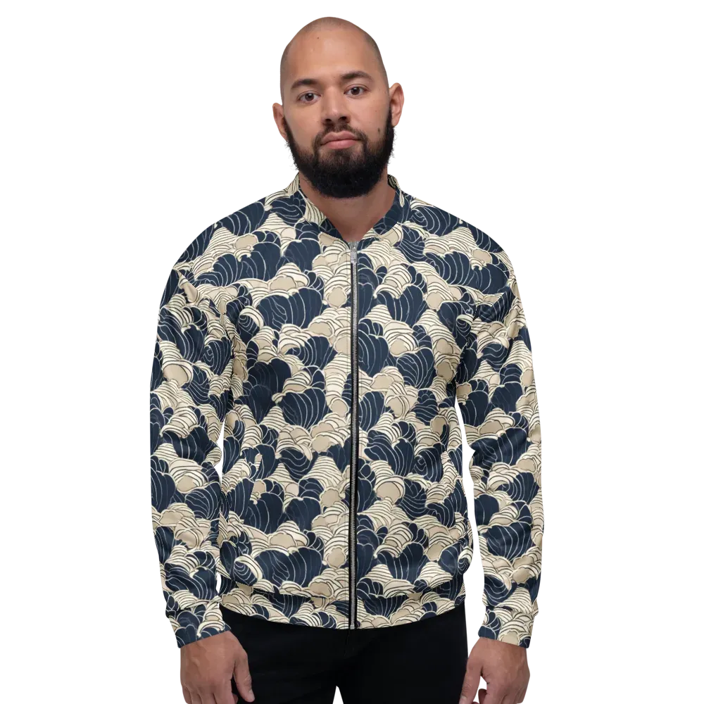 Midnight Conch on Bomber Jacket — Front