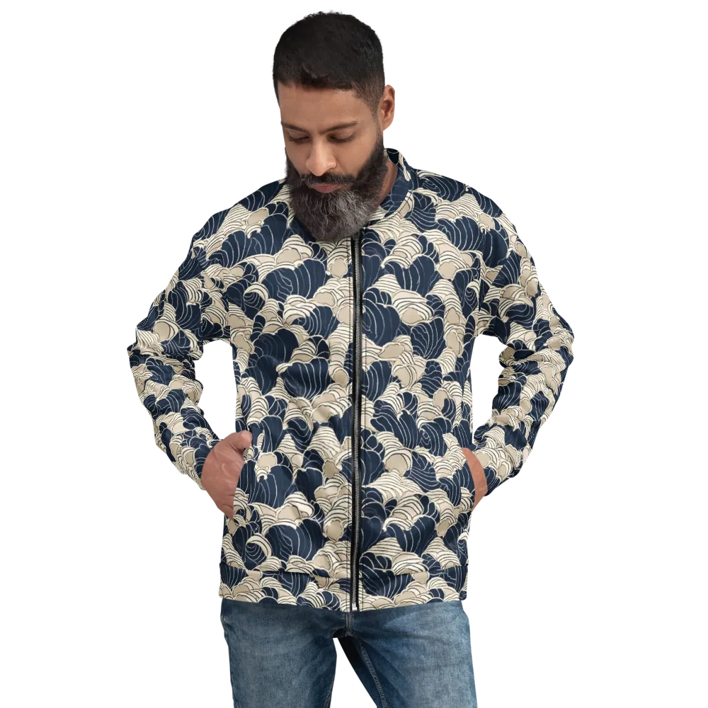 Midnight Conch on Bomber Jacket — Front