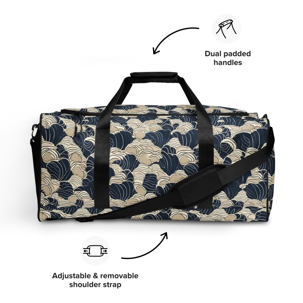Midnight Conch on Duffle Bag — Front