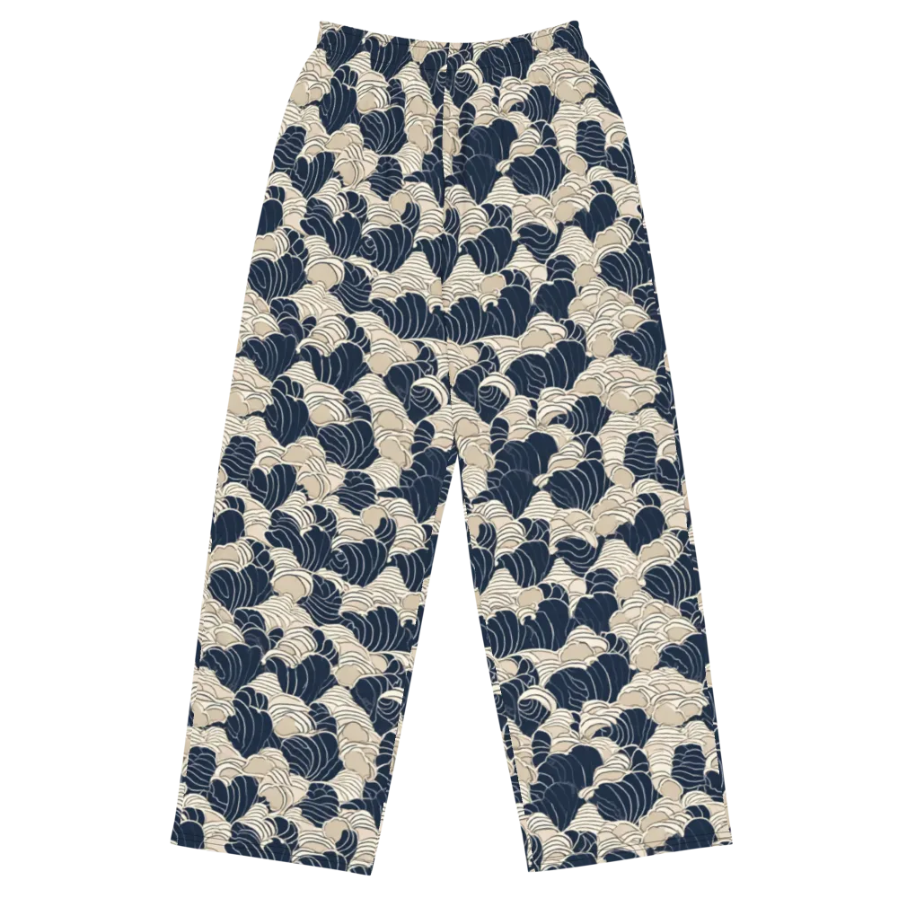 Midnight Conch on Wide-Leg Pants — Front