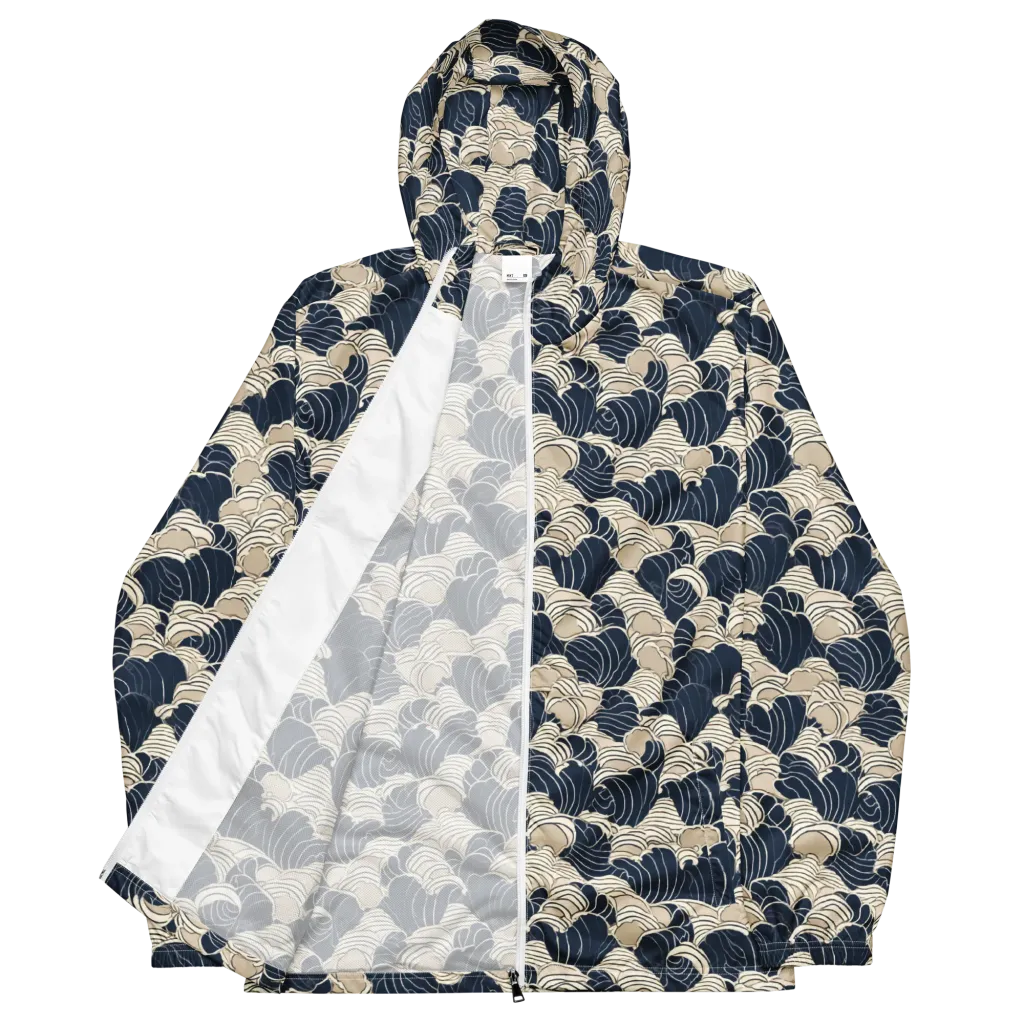 Midnight Conch on Men's Windbreaker — Front