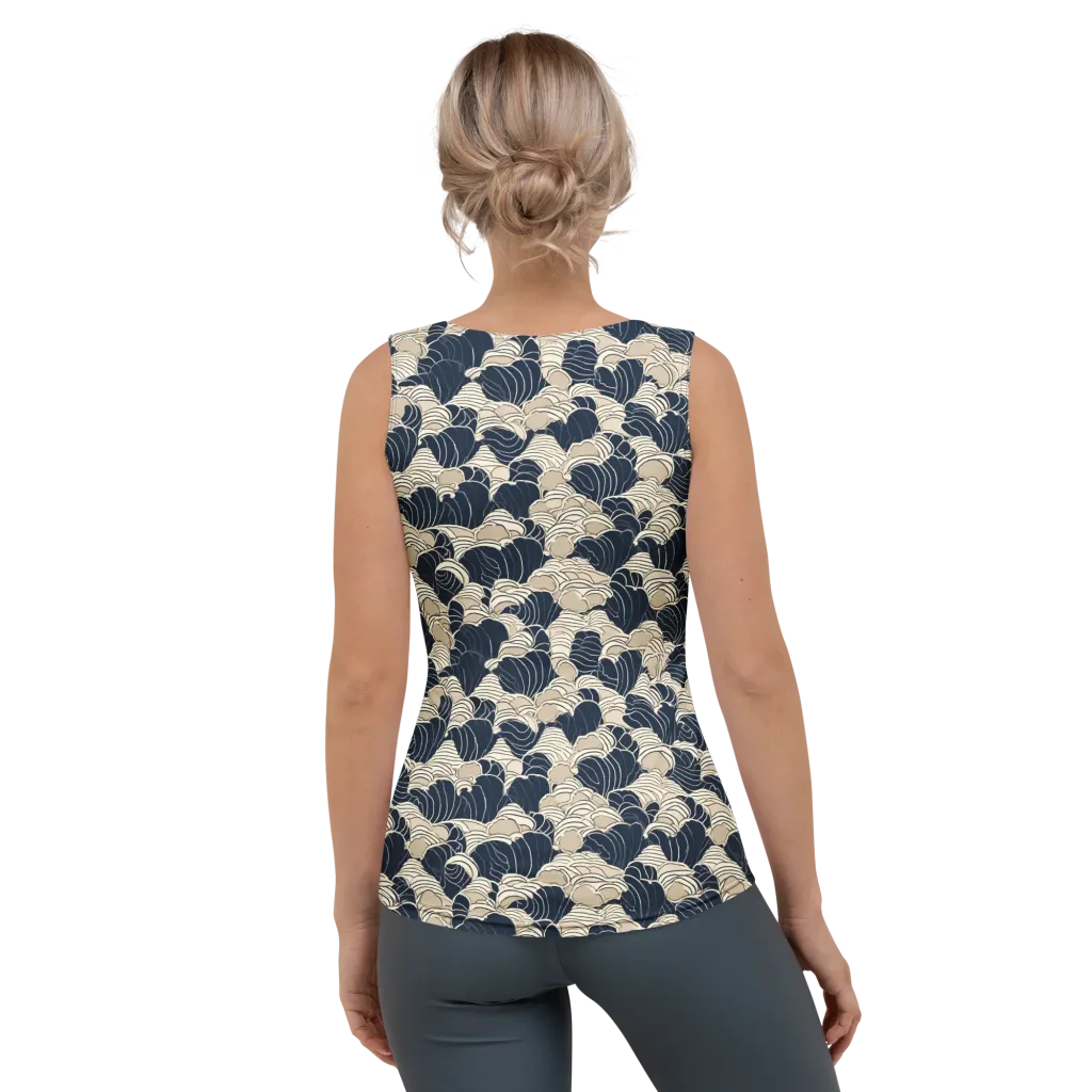 Midnight Conch on Women's Tank Top — Back