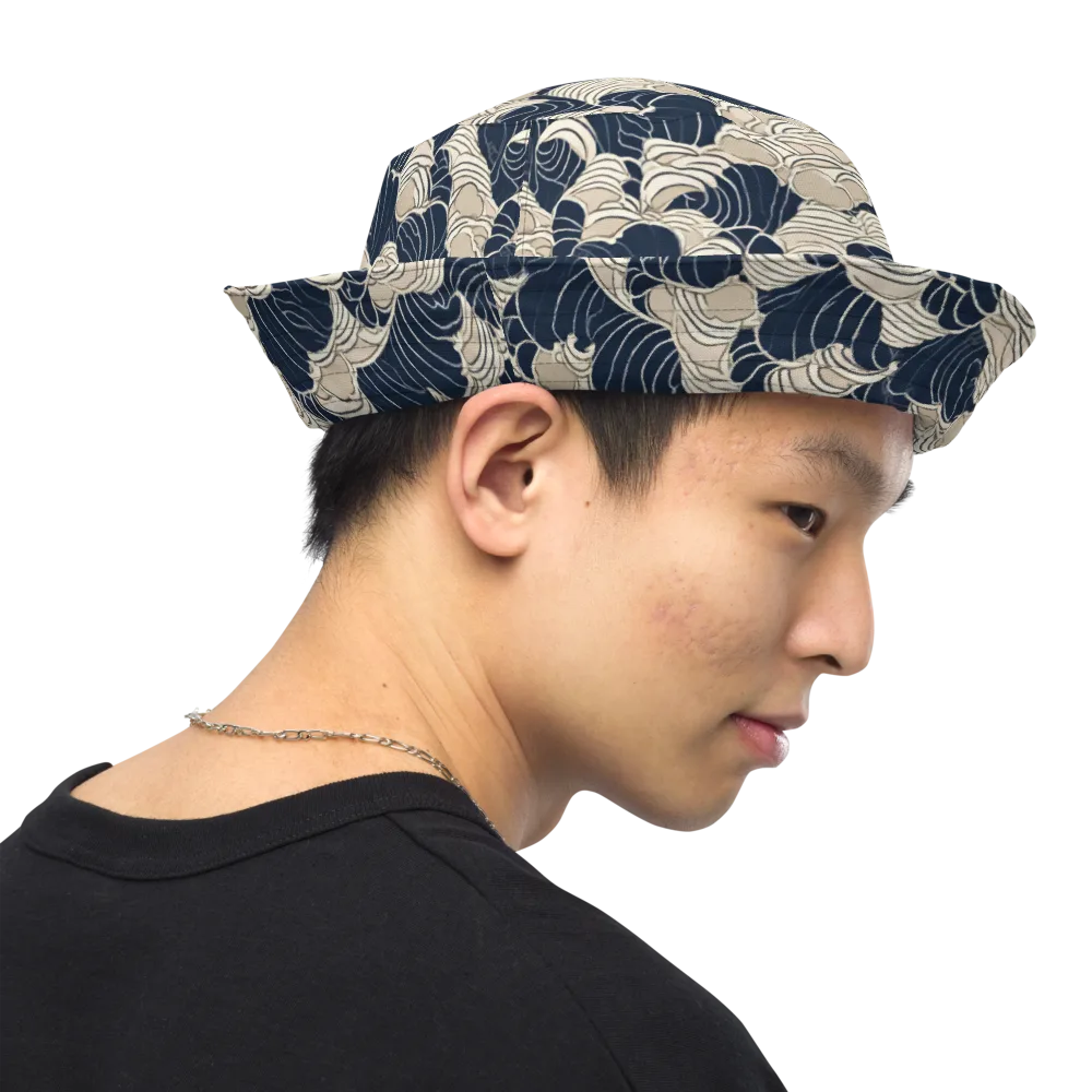 Midnight Conch on Reversible Bucket Hat — Right Outside