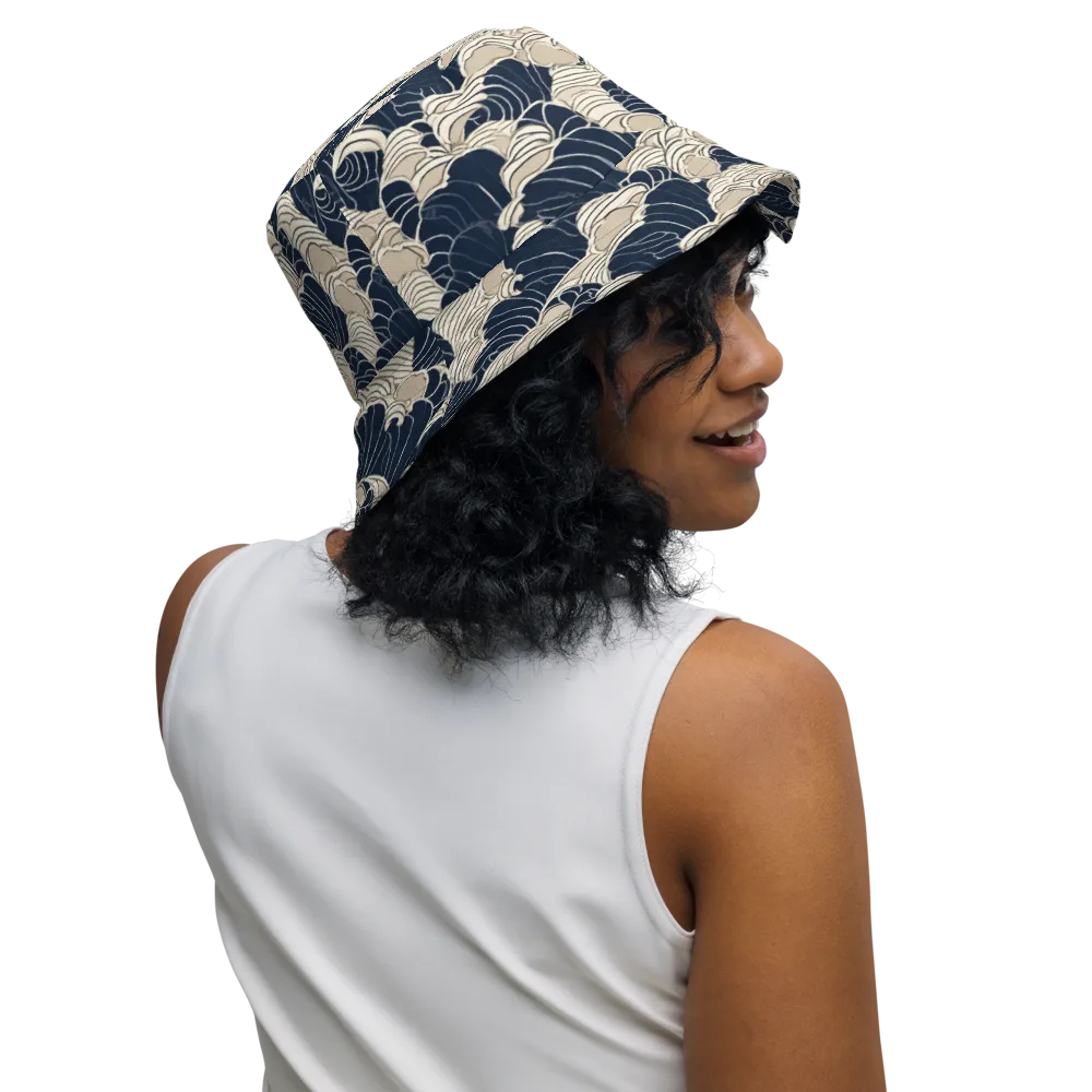 Midnight Conch on Reversible Bucket Hat — Right Outside