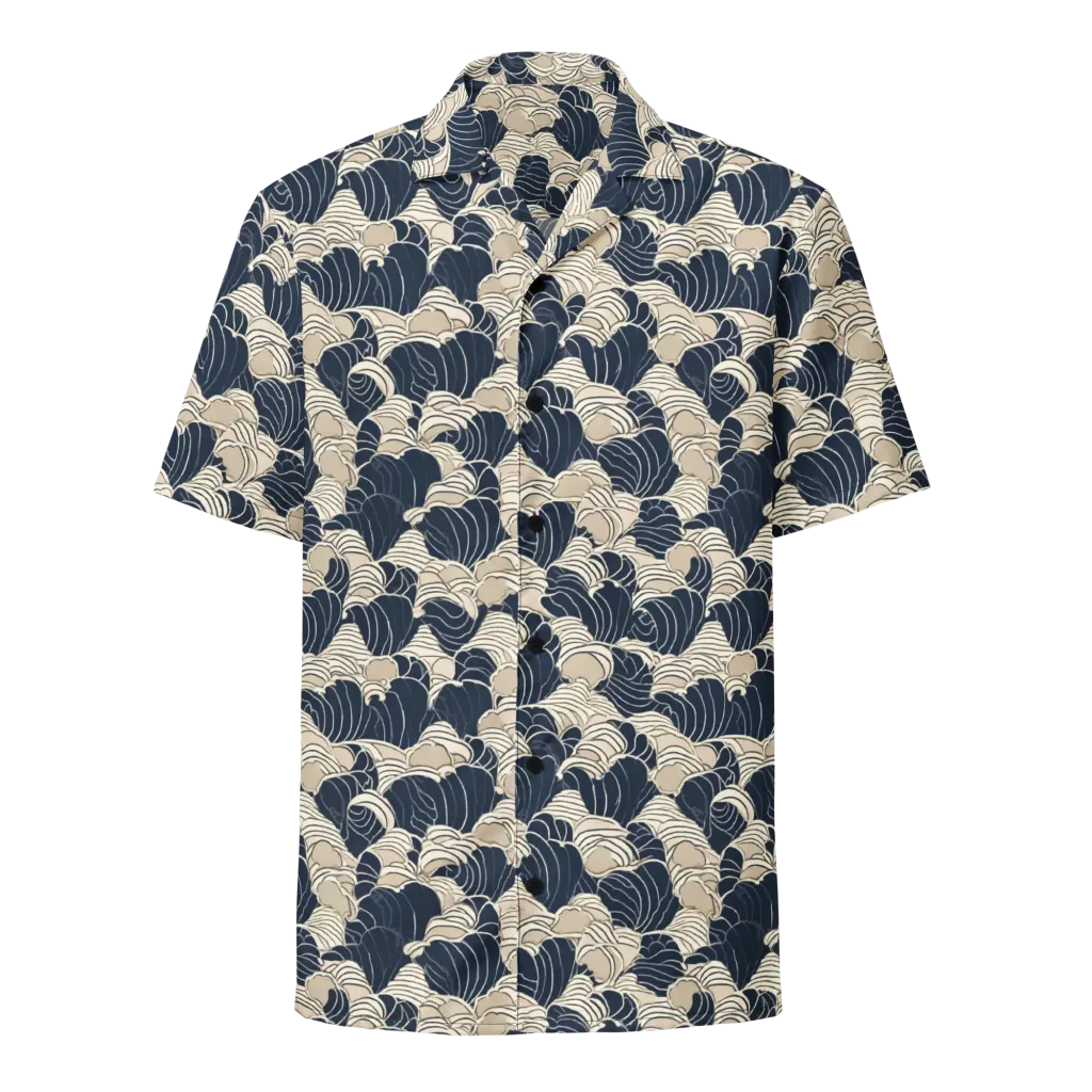 Midnight Conch on Button Shirt — Front