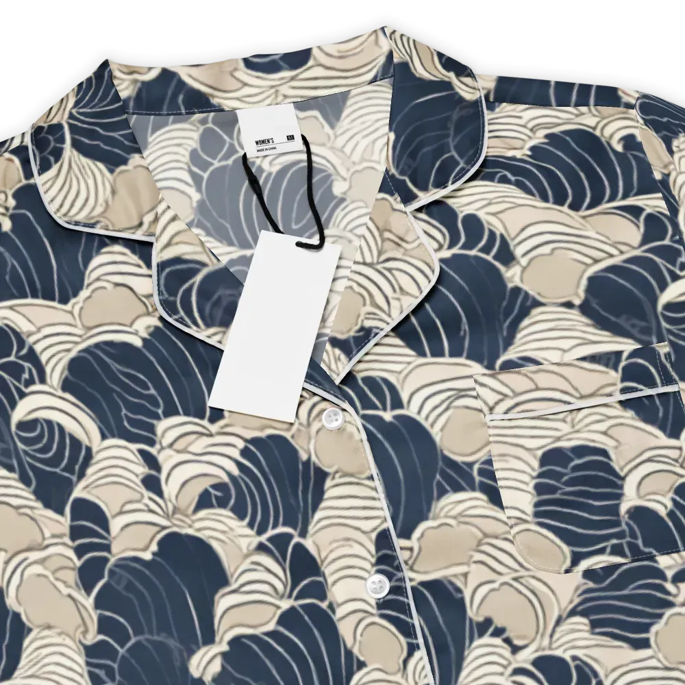 Midnight Conch on Women's Short Sleeve Pajama Top — Product details