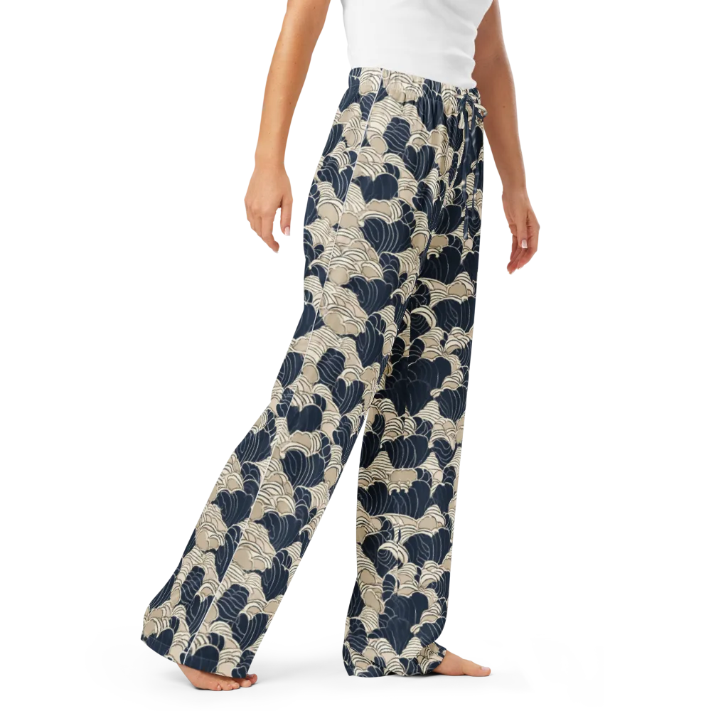 Midnight Conch on Women's Pajama Pants — Right Front