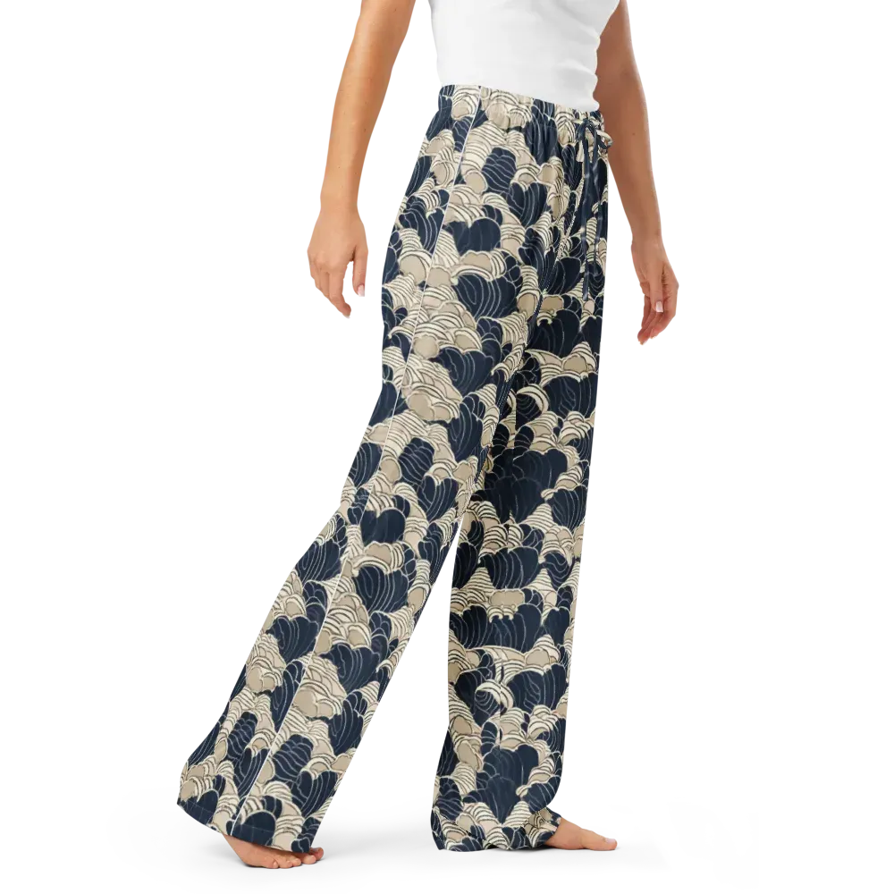 Midnight Conch on Women's Pajama Pants — Right Front