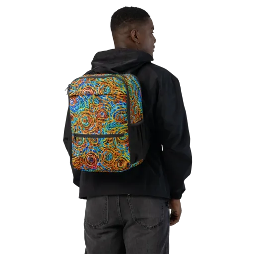 Electric Mandala on a Utility Backpack