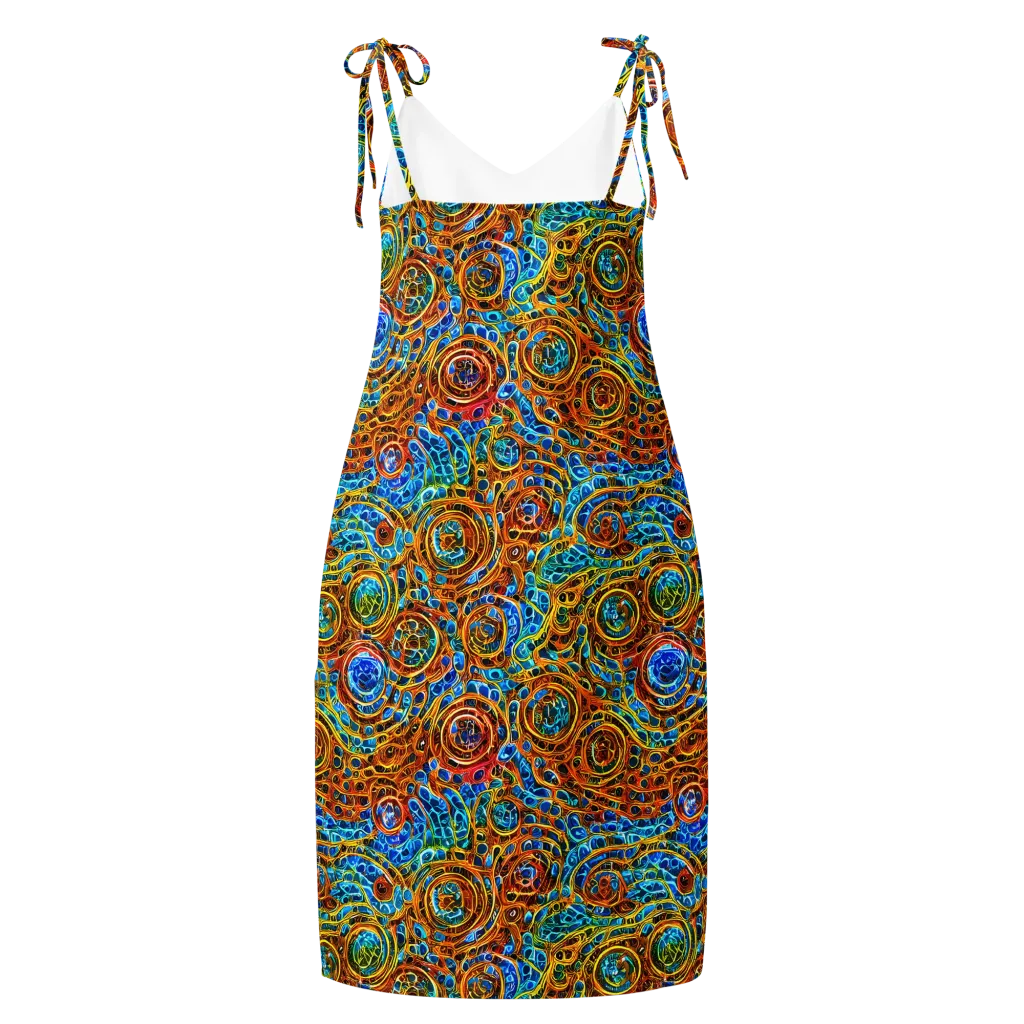 Electric Mandala on Slip Dress — Back