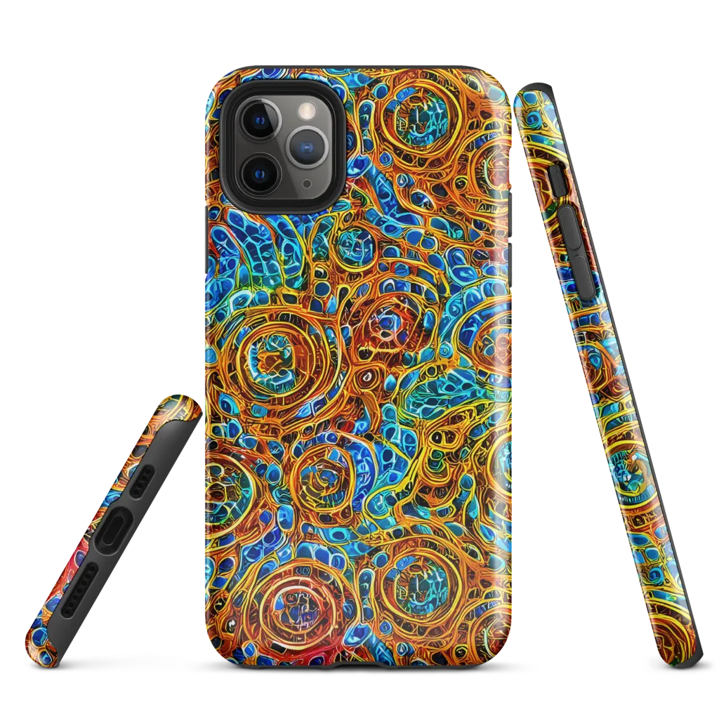 Electric Mandala on Tough Case for iPhone® — Front