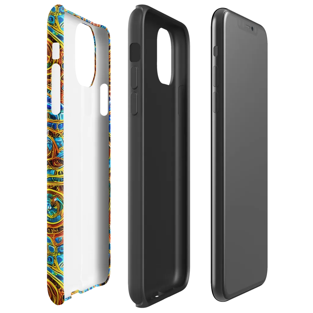 Electric Mandala on Tough Case for iPhone® — Right
