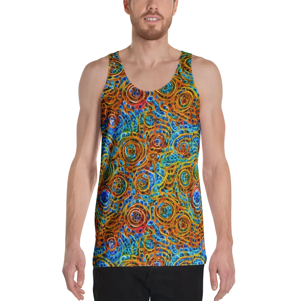 Electric Mandala on Men's Tank Top — Front