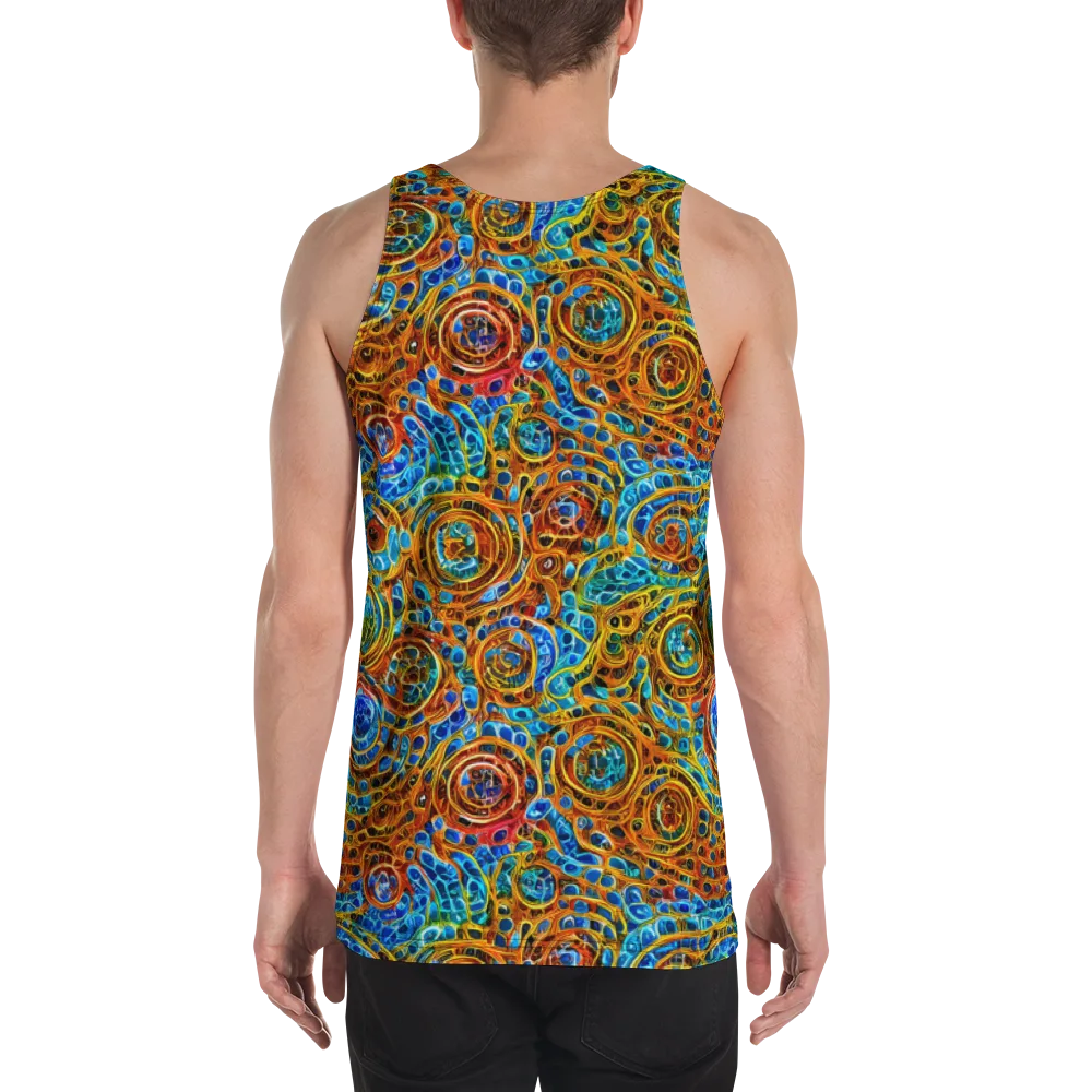 Electric Mandala on Men's Tank Top — Back