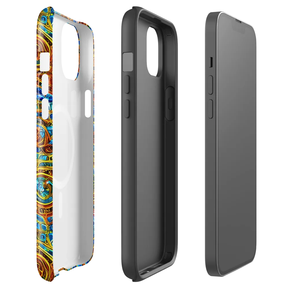 Electric Mandala on MagSafe Tough Case for iPhone® — Front