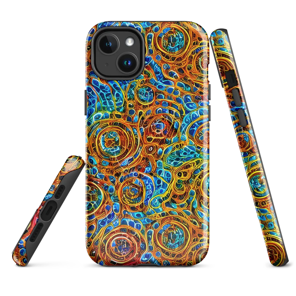 Electric Mandala on MagSafe Tough Case for iPhone® — Front