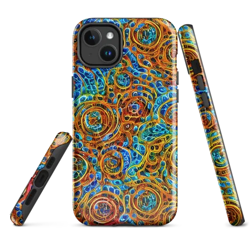 Electric Mandala on a MagSafe Tough Case for iPhone®