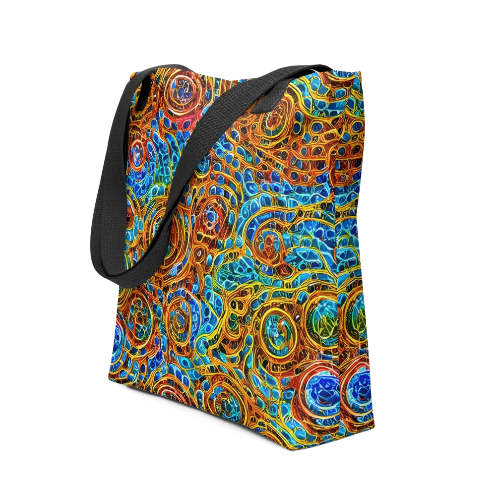 Electric Mandala on Tote Bag — Front