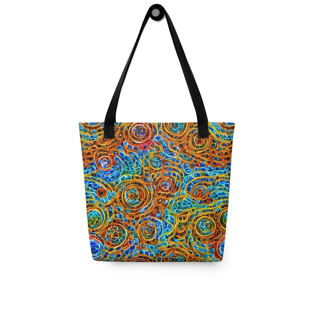 Electric Mandala on Tote Bag — Front
