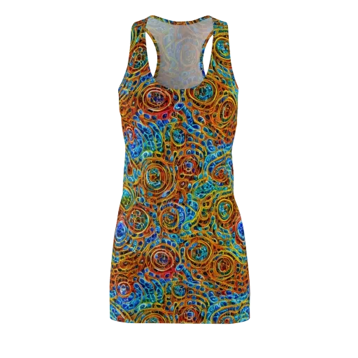 Electric Mandala on a Racerback Dress