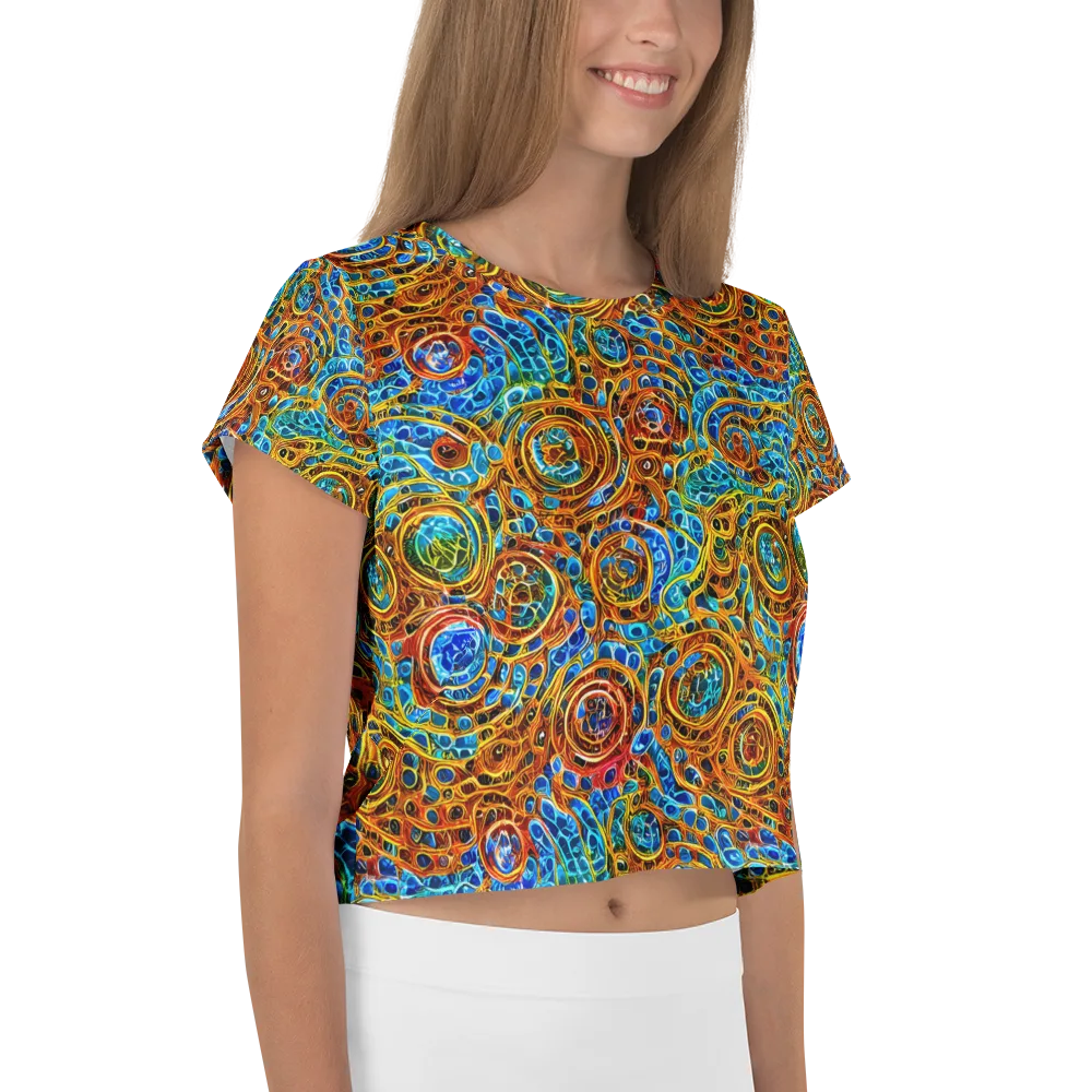 Electric Mandala on Crop Tee — Right