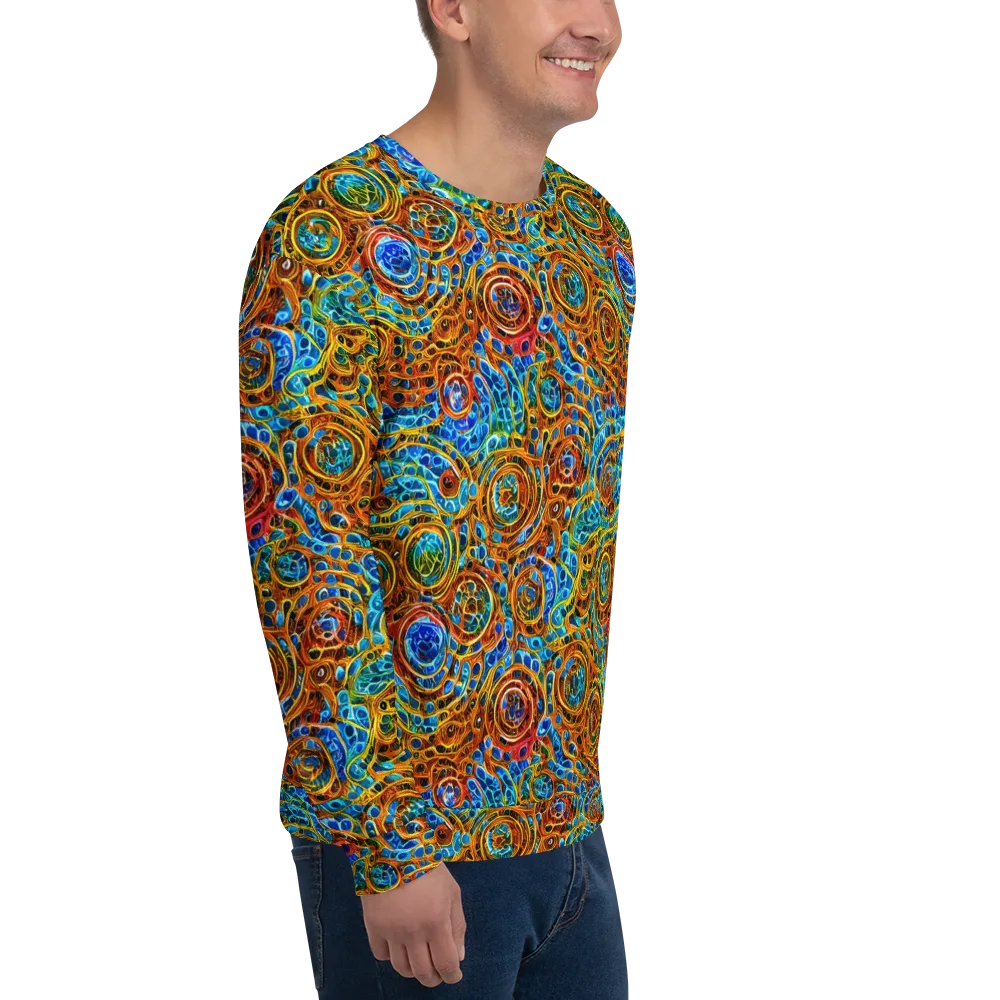 Electric Mandala on Sweatshirt — Right Front