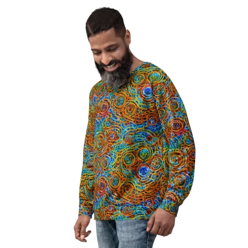 Electric Mandala on a Sweatshirt