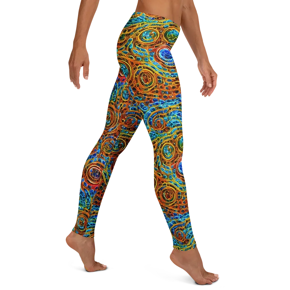 Electric Mandala on Leggings — Right