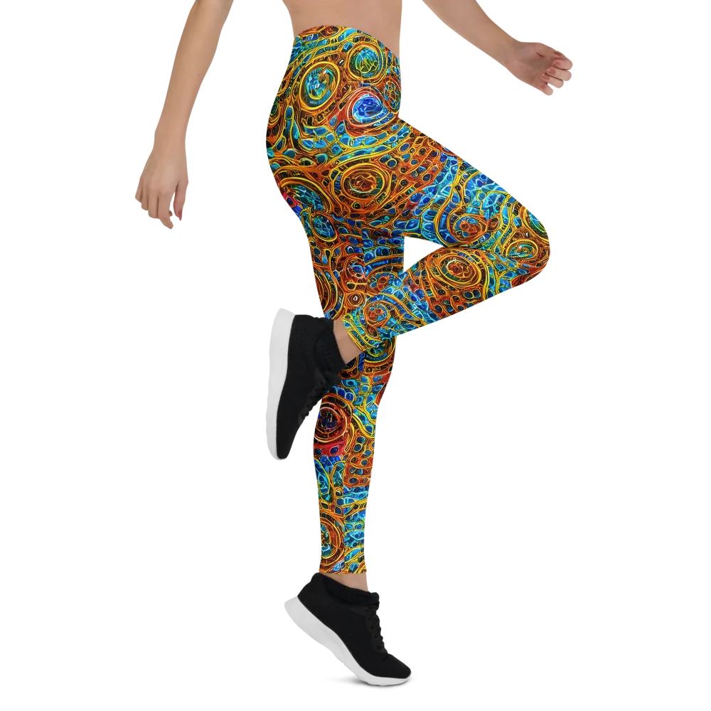 Electric Mandala on Leggings — Right