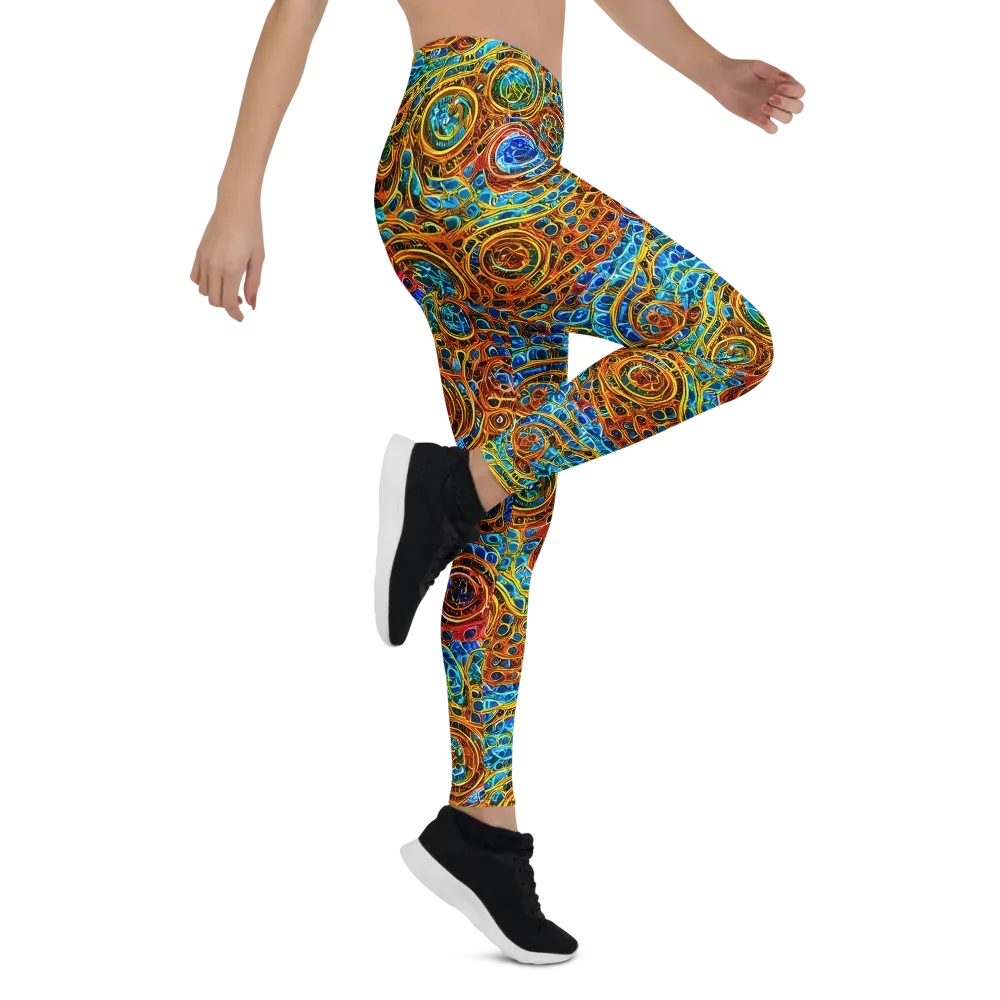 Electric Mandala on Leggings — Right