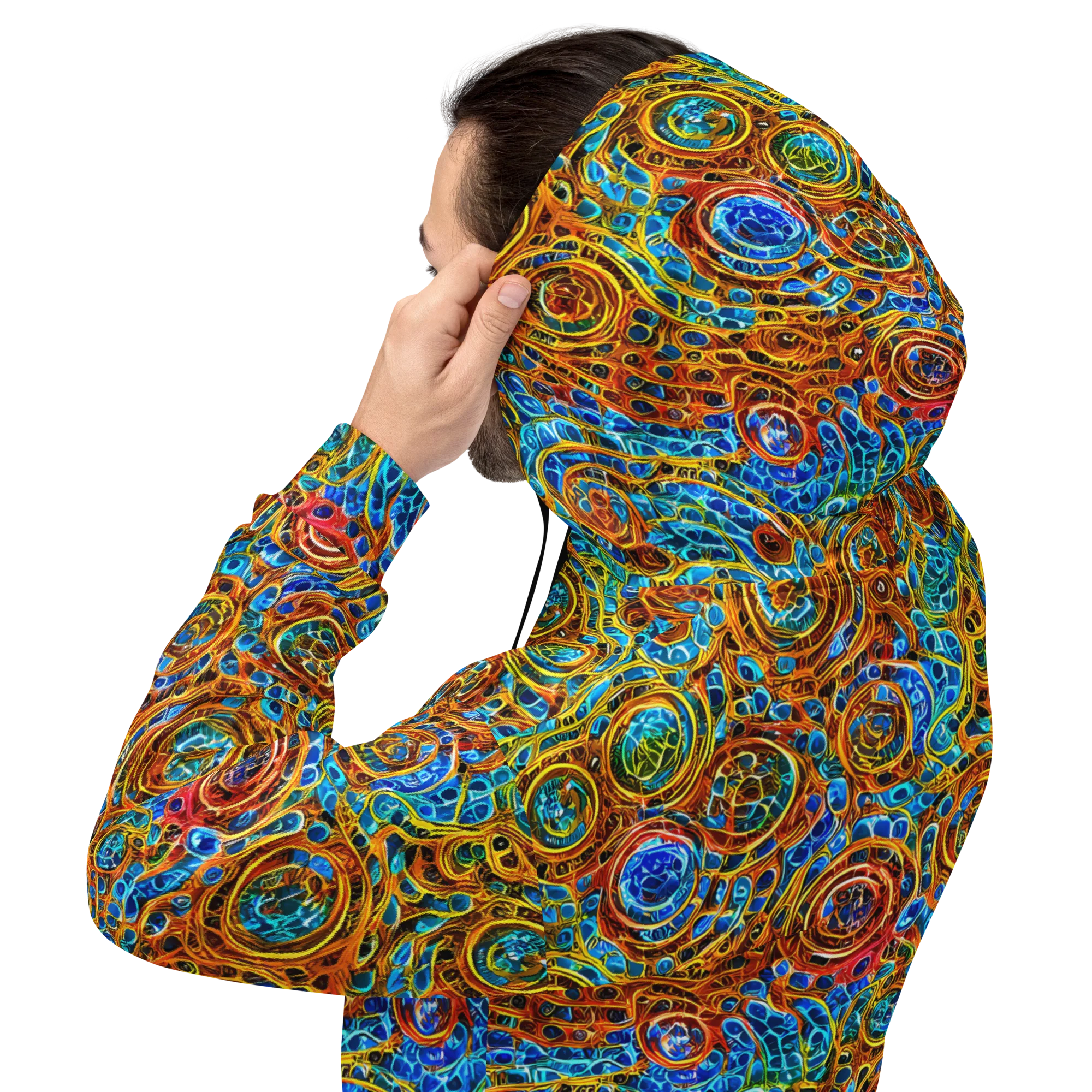 Electric Mandala on Hoodie — Back