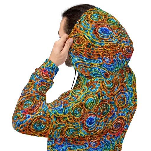 Electric Mandala on a Hoodie