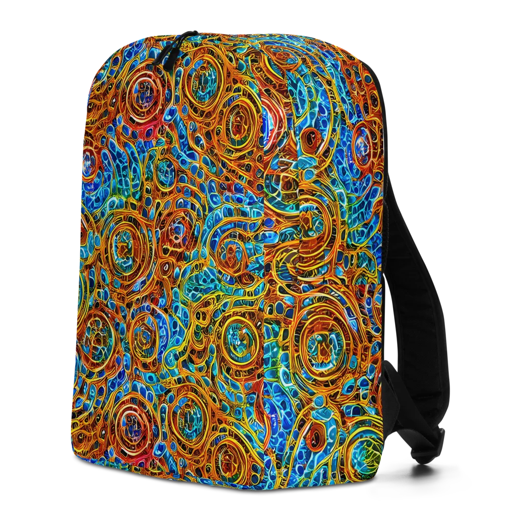 Electric Mandala on Minimalist Backpack — Left